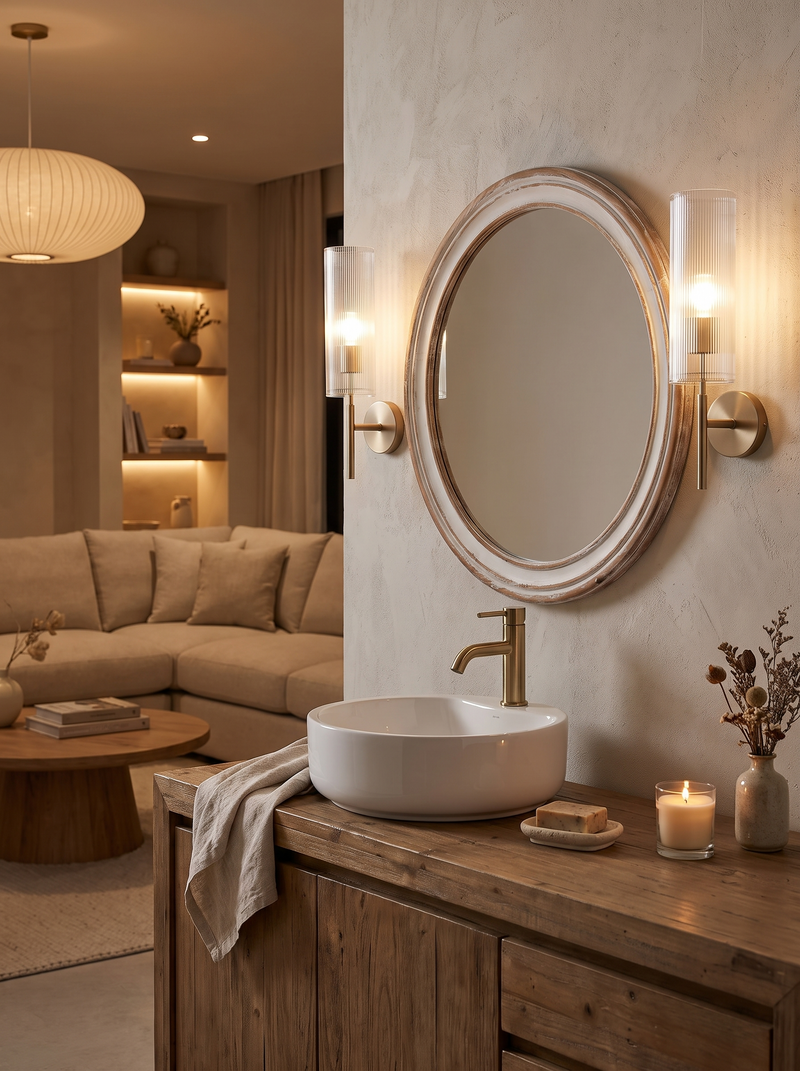 23.62 Inch Round Wall Mirror lifestyle 1