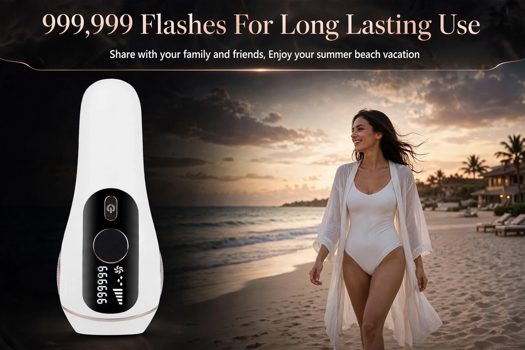 Painless IPL Hair Removal Device with Ice Cooling