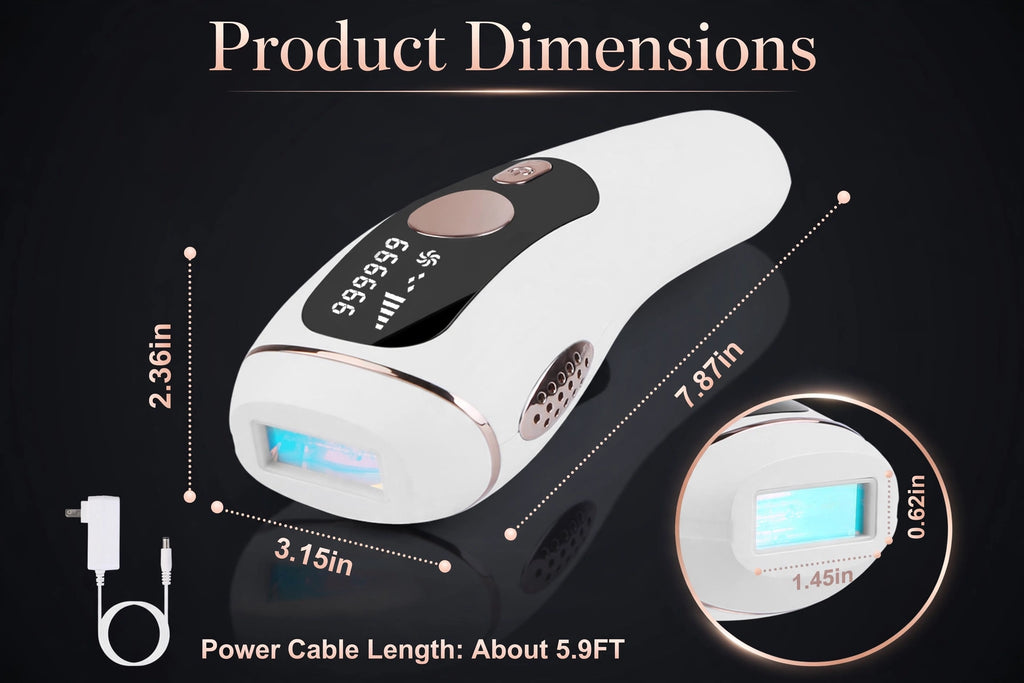 Painless IPL Hair Removal Device with Ice Cooling