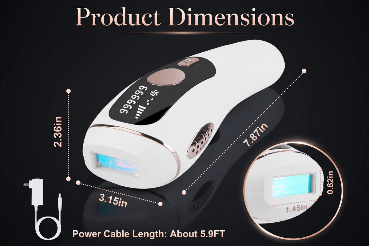 Painless IPL Hair Removal Device with Ice Cooling