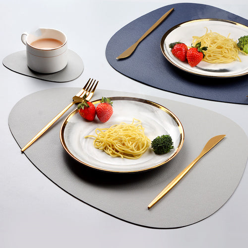 Faux leather placemat